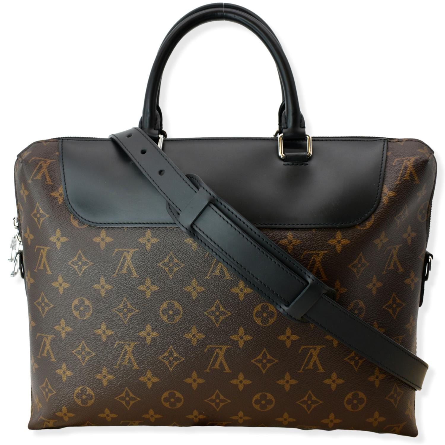 Porte documents jour leather bag Louis Vuitton Black in Leather - 31216175