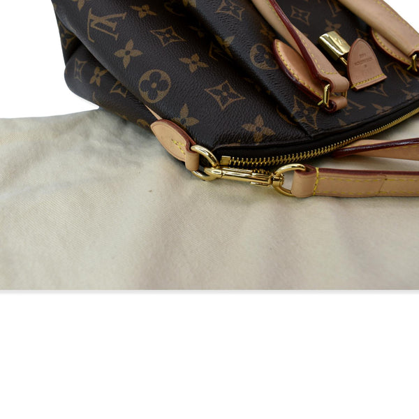 LOUIS VUITTON Rivoli PM Monogram Canvas Shoulder Bag Brown