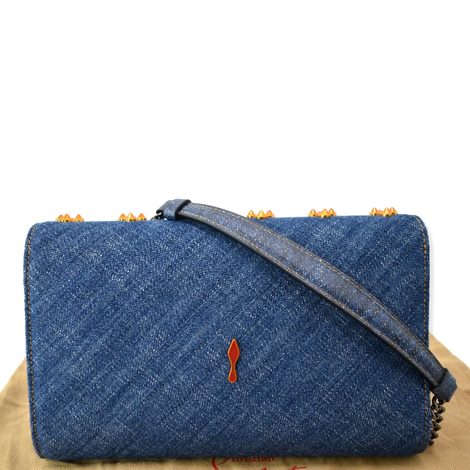 Paloma handbag Christian Louboutin Blue in Suede - 32731611