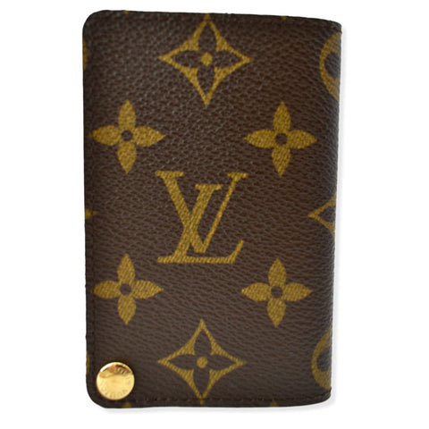 Louis Vuitton Vintage Monogram Canvas Card Holder Brown
