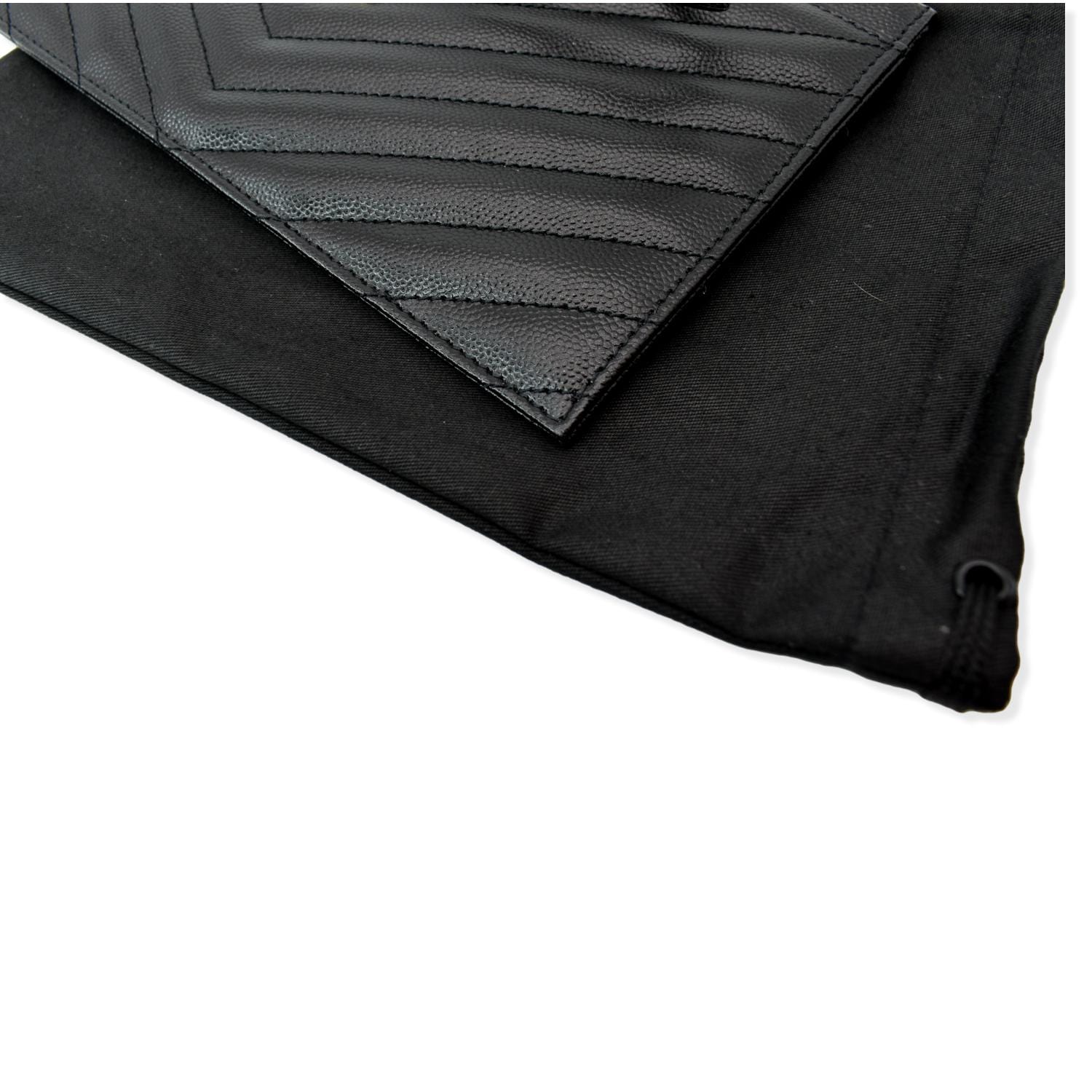 Yves Saint Laurent Vintage - Monogram Bill Pouch - Black - Leather Handbag  - Luxury High Quality - Avvenice