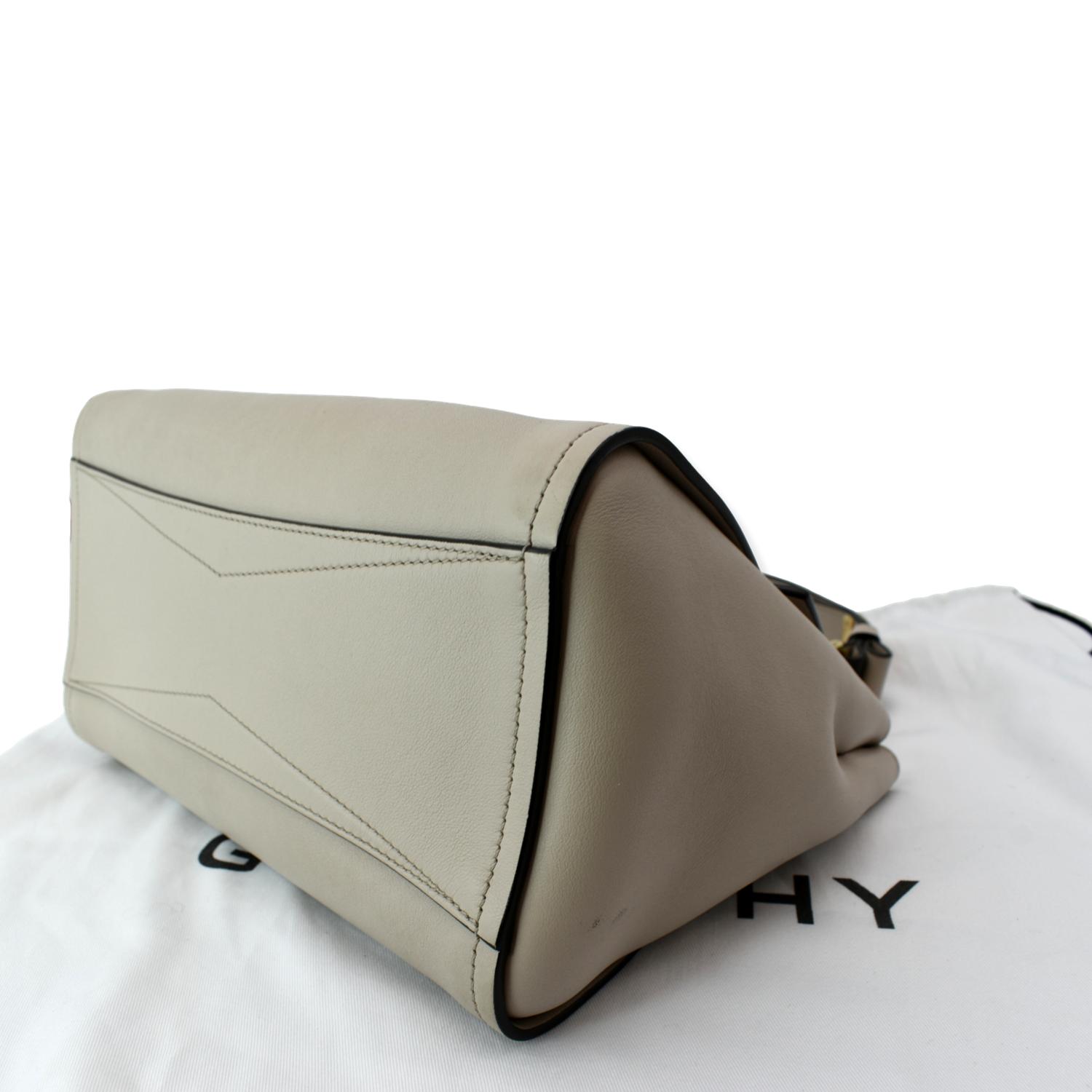 Givenchy Mystic Small Leather Top Handle Shoulder Bag White