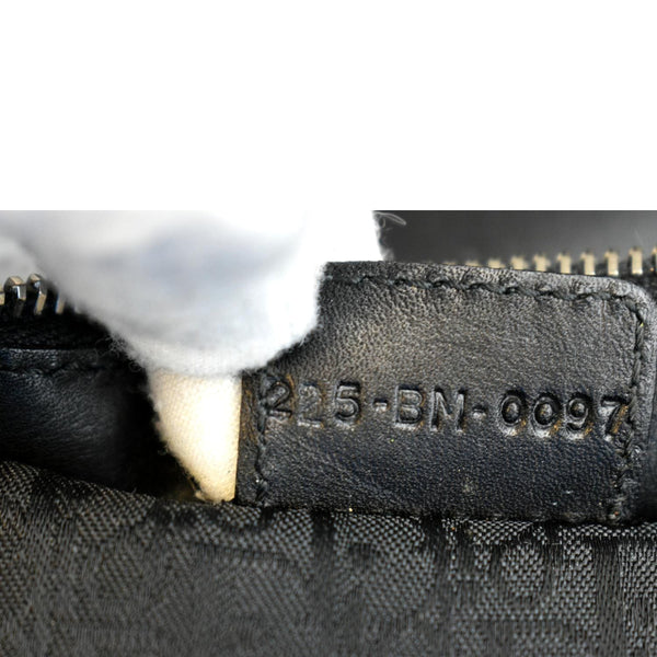 CHRISTIAN DIOR Quilted Satin Tote Bag Black