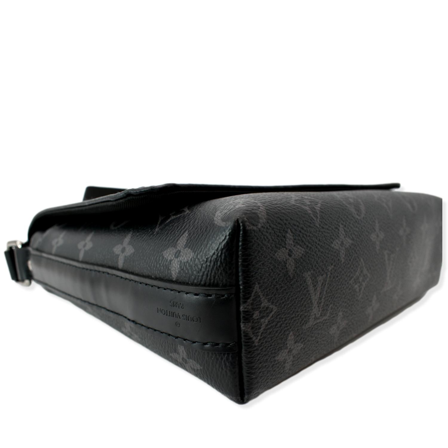 At Auction: Louis Vuitton, Louis Vuitton Monogram Black Eclipse District PM  Messenger Bag
