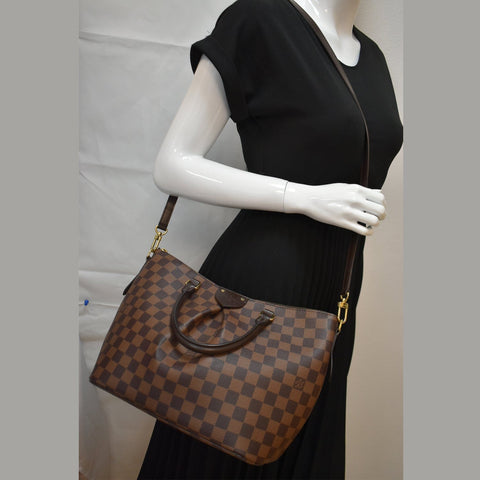 Louis Vuitton Siena Damier Ebene Shoulder Bag Brown