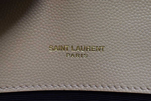 YVES SAINT LAURENT Kate Small Grain De Poudre Crossbody Bag Beige