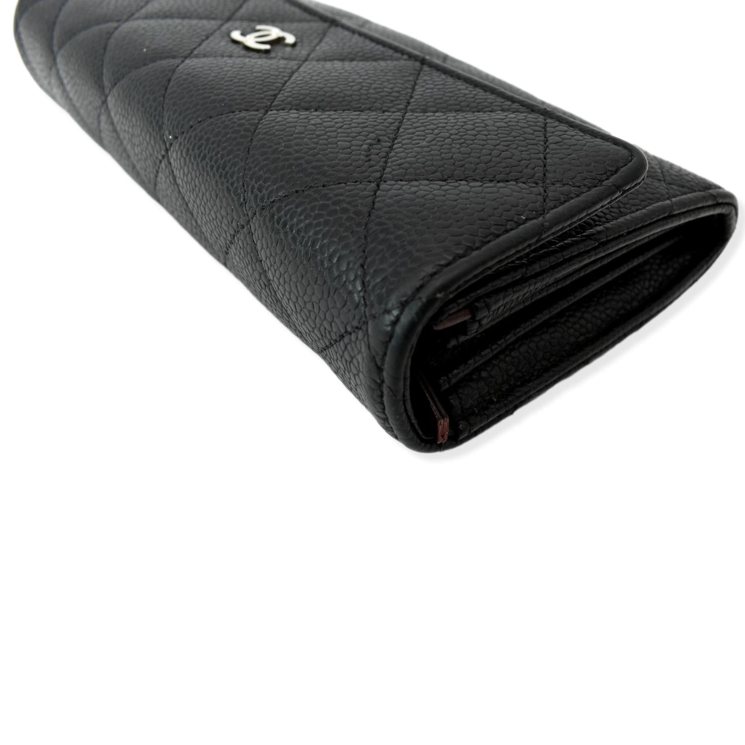Chanel - Chanel Boy Flap Tri-Fold Caviar Wallet