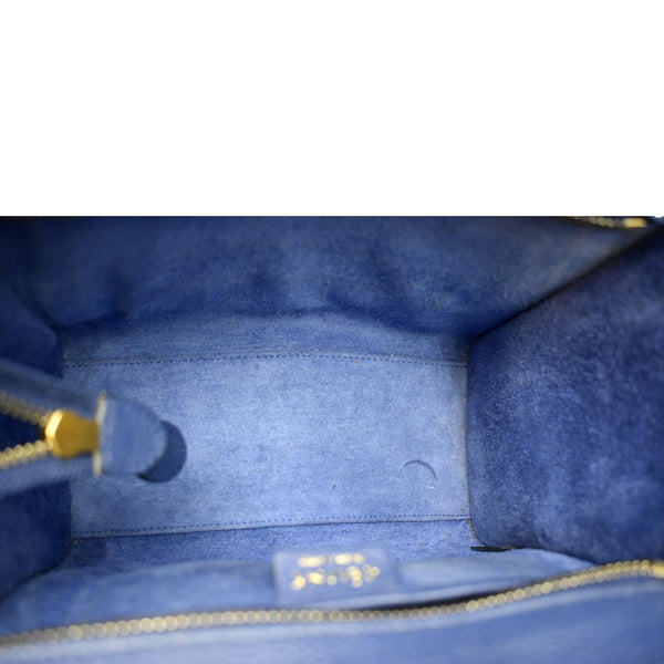 Celine Nano Luggage Smooth Leather Tote Crossbody Bag - Inside