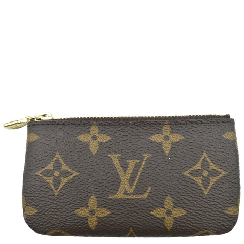 LOUIS VUITTON Key Coin Pouch Monogram Canvas Brown
