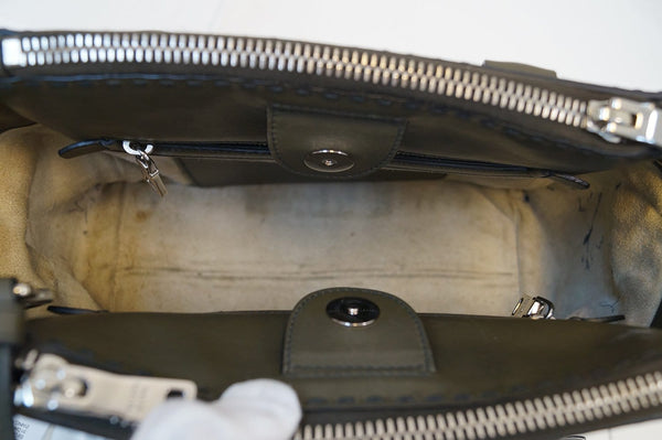 PRADA City Calf Leather Medium Topstitched Twin-Pocket Tote Bag - Final Call