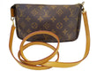 LOUIS VUITTON Monogram Pochette Accessoires Long Shoulder Pouch
