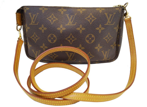 LOUIS VUITTON Monogram Pochette Accessoires Long Shoulder Pouch