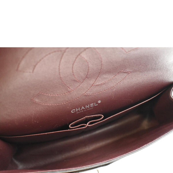 CHANEL Jumbo Double Flap Calfskin Leather Shoulder Bag Black