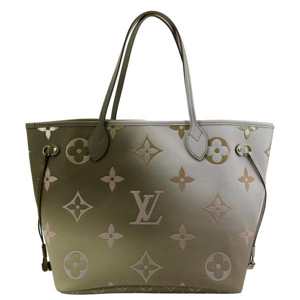 Louis Vuitton Neverfull MM Monogram Coated Tote Bag - Front 