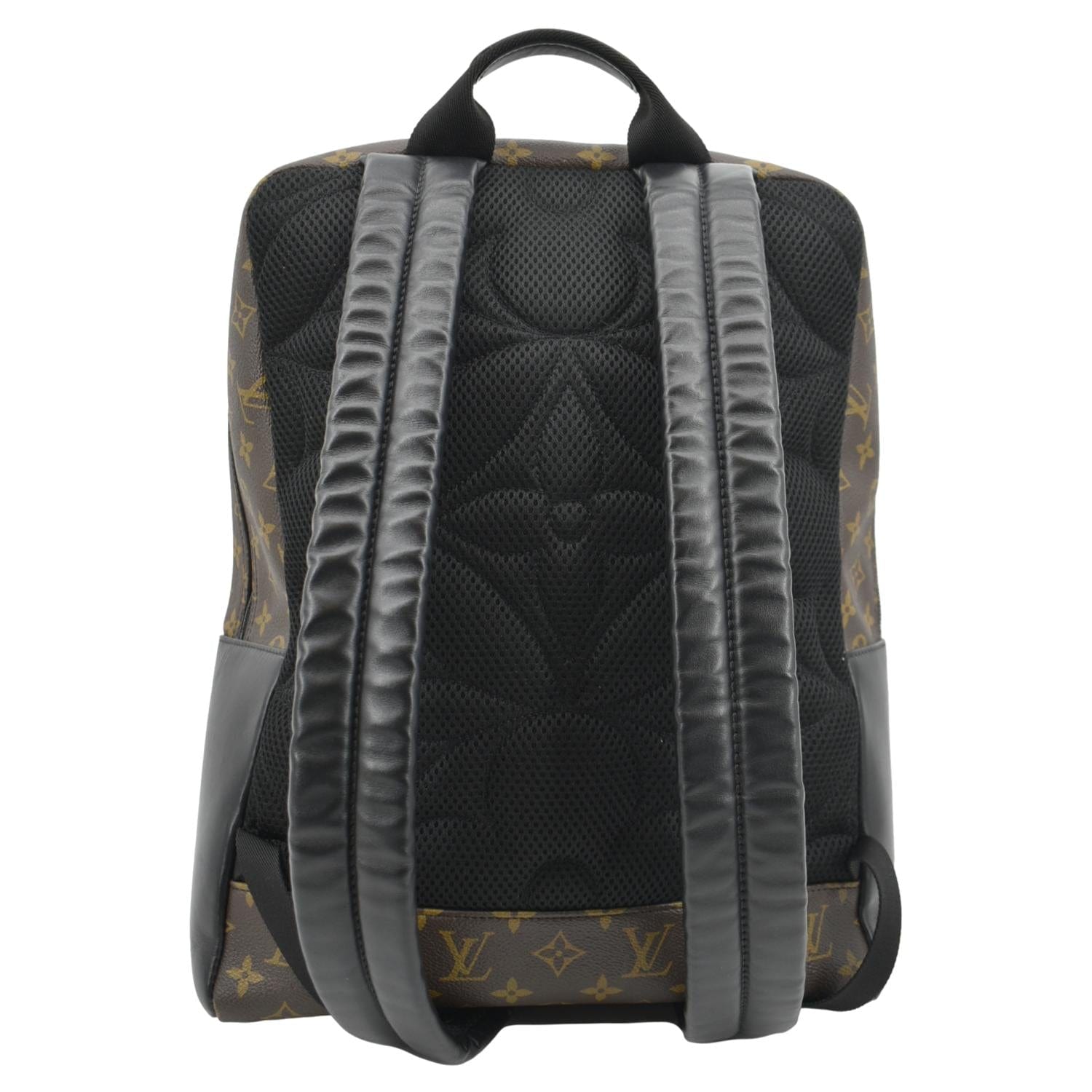 LOUIS VUITTON Dean Monogram Macassar Canvas Backpack Bag Black
