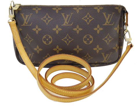 LOUIS VUITTON Monogram Pochette Accessoires Long Shoulder Pouch