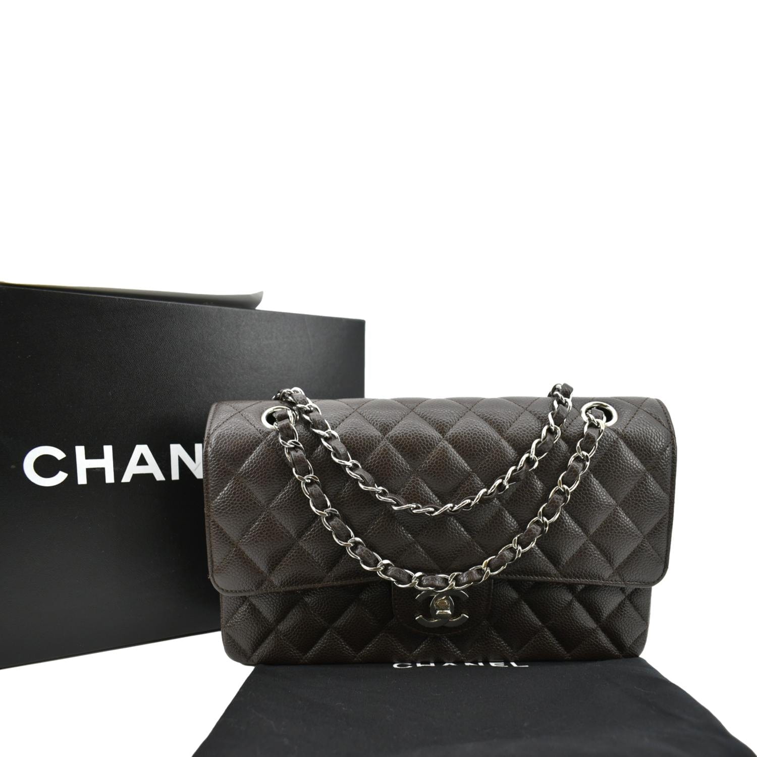Chanel White Medium Classic Double Flap Bag