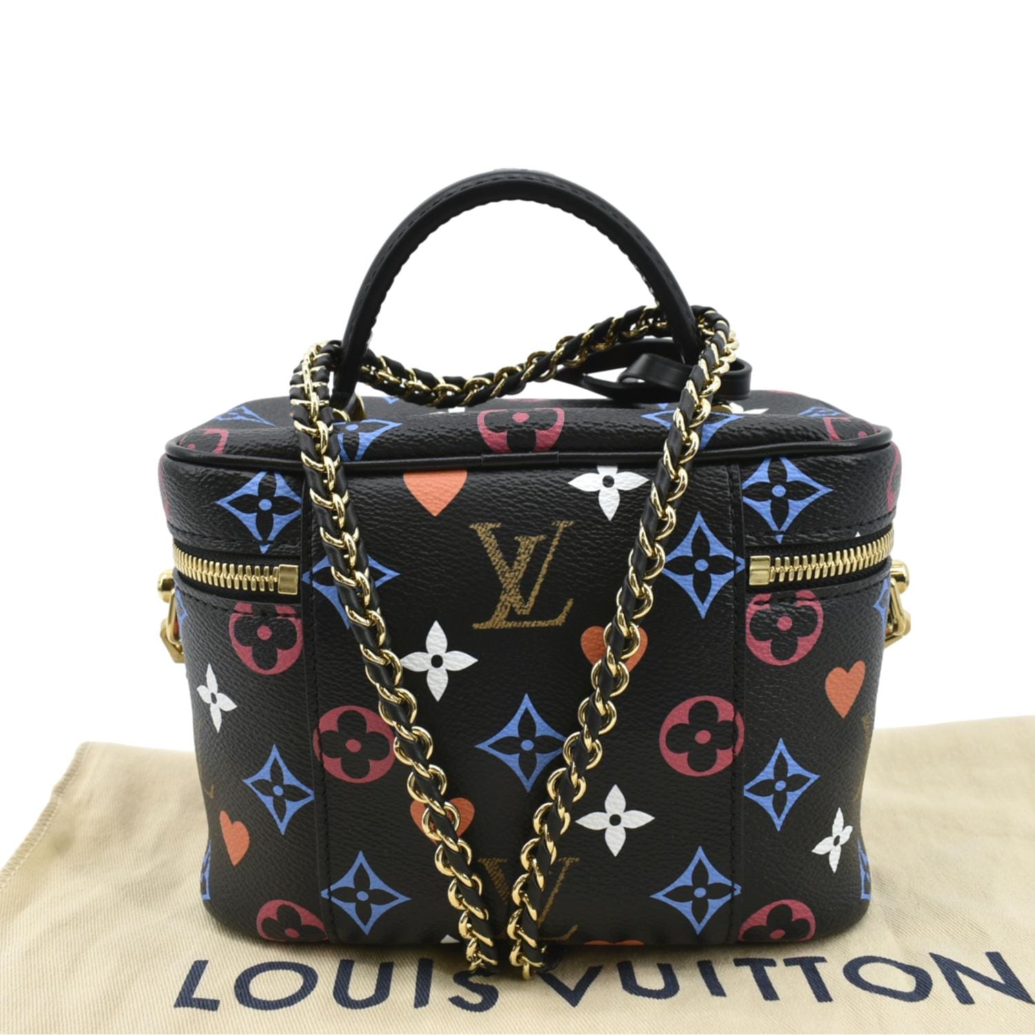 LOUIS VUITTON Game On Vanity PM Monogram Canvas Crossbody Bag Black