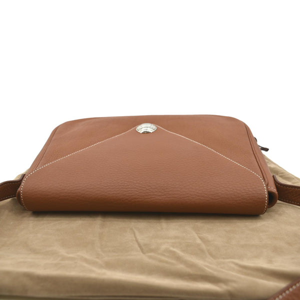 Hermes Christie Rhone Flap Leather Shoulder Bag - Top 