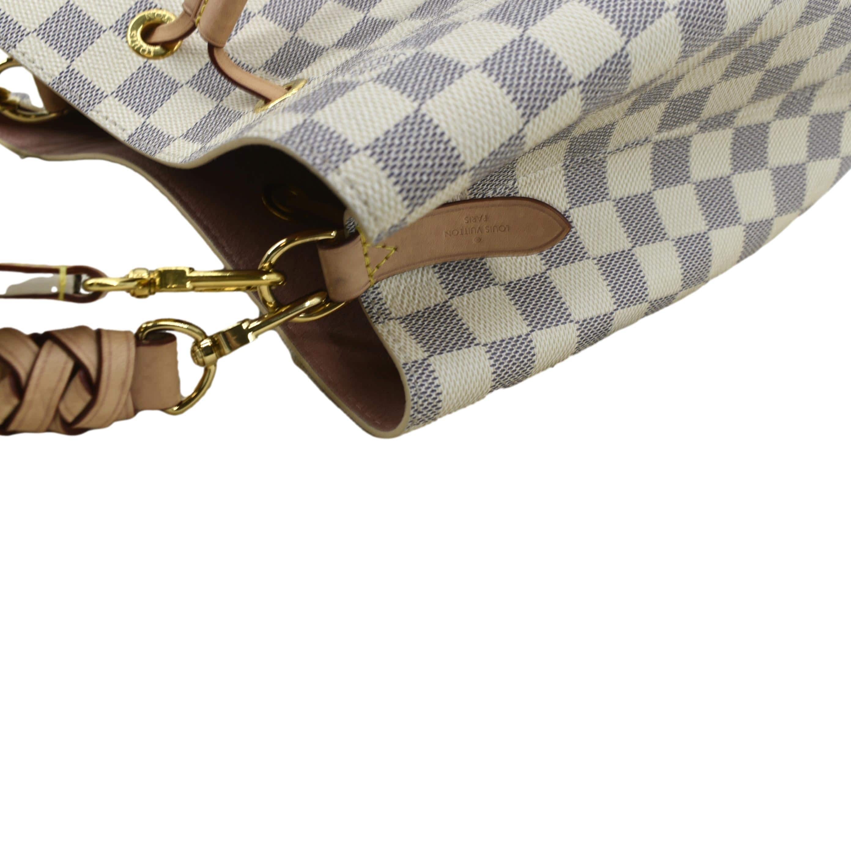 Louis Vuitton Damier Azur Braided Alma BB - White Handle Bags