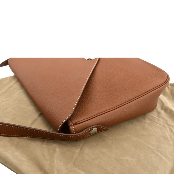 Hermes Christie Rhone Flap Leather Shoulder Bag -Top Left