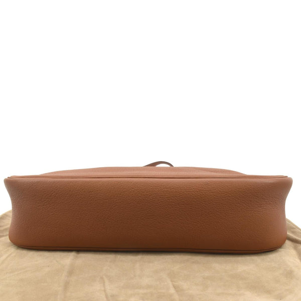 Hermes Christie Rhone Flap Leather Shoulder Bag - Bottom 