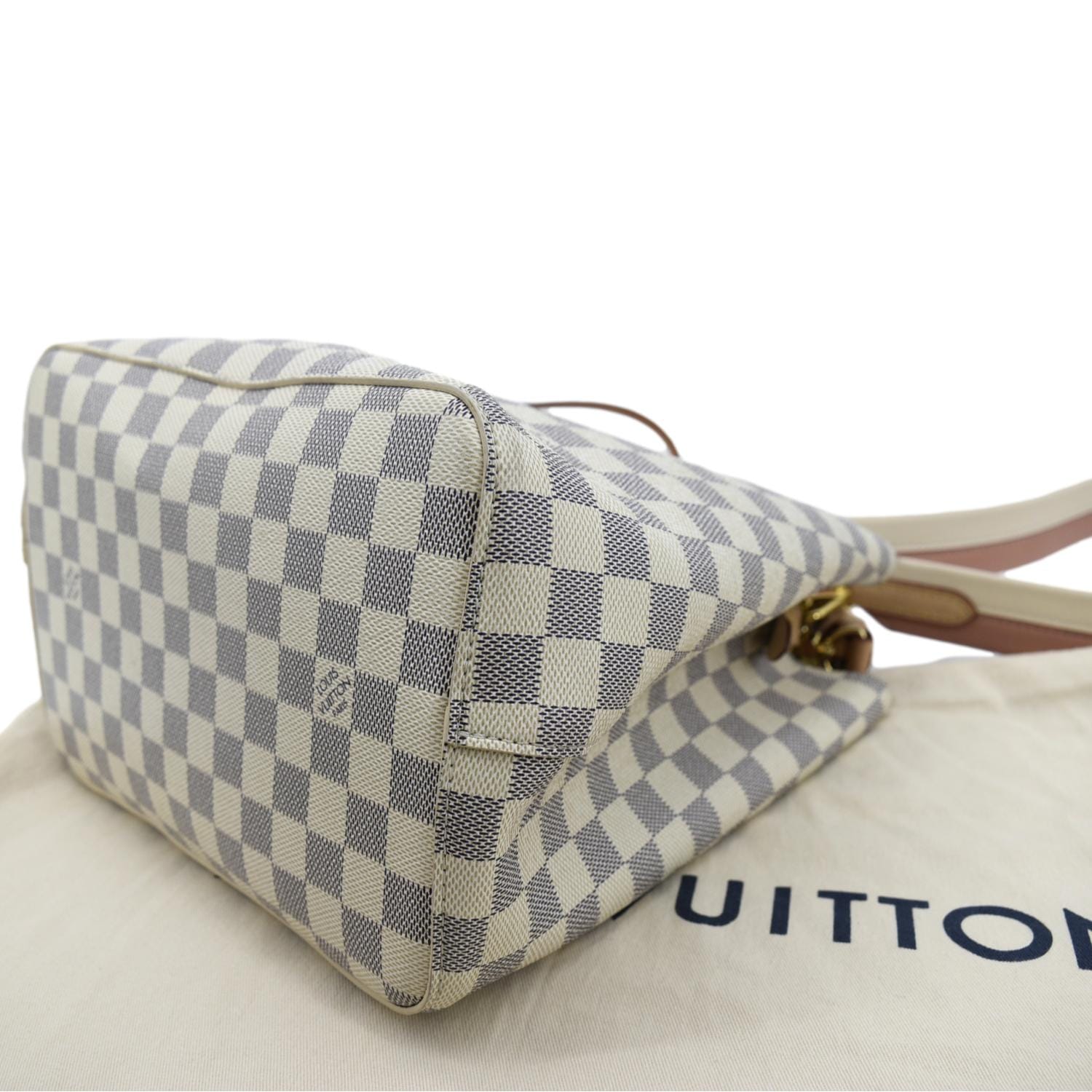 Louis Vuitton Neonoe MM Braided Top Handle In Damier Azur N40344 Size:  26x26x17.5cm