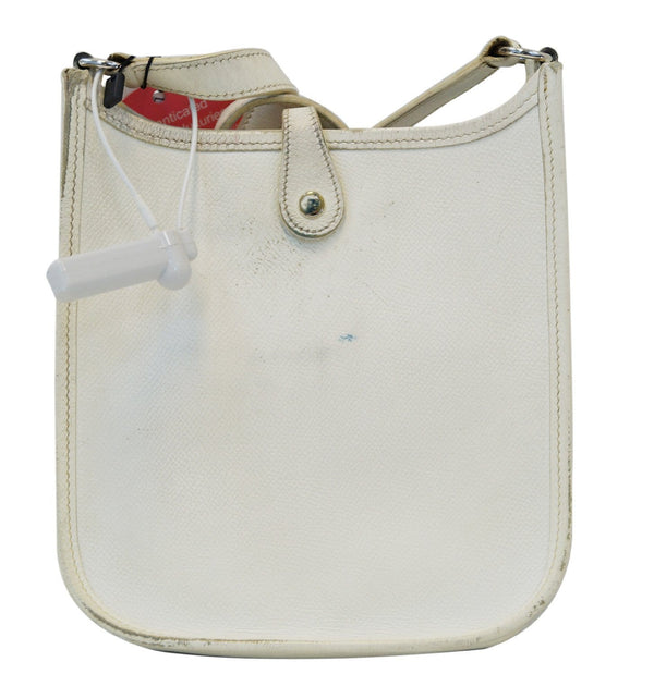 Hermes Evelyne TPM Veau Epsom White Shoulder Bag