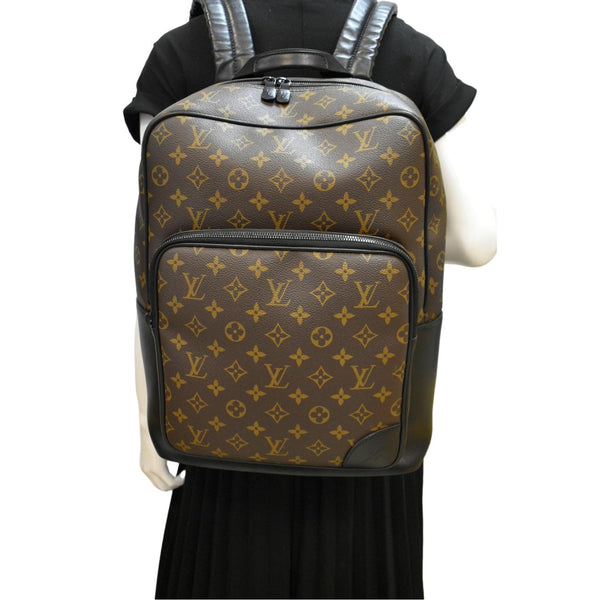 Louis Vuitton Dean Monogram Macassar Backpack Bag - Full View