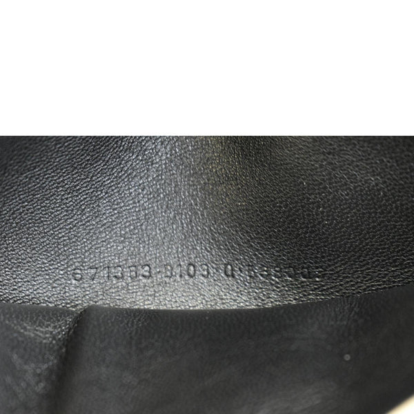 BALENCIAGA Treize Leather Shoulder Bag Metallic Silver