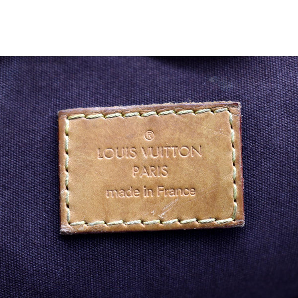 Louis Vuitton Alma GM Monogram Vernis Satchel Bag - Made In France