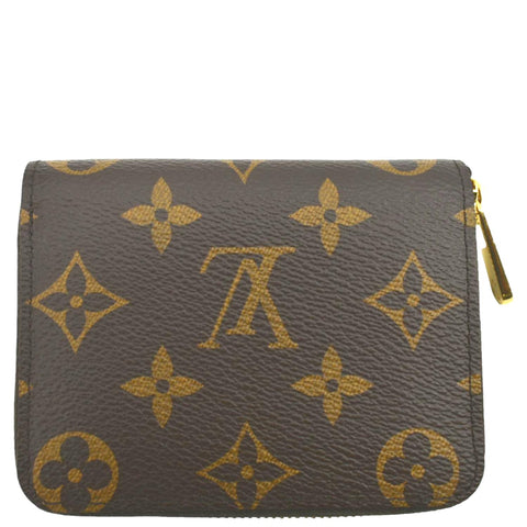 LOUIS VUITTON Monogram Canvas Zippy Coin Purse Brown