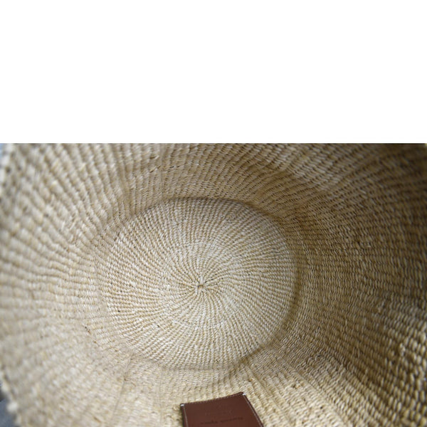 CHLOE Woody Large Raffia Basket Tote Bag Beige