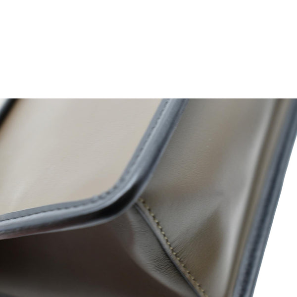 Fendi Kan I F Zucca Leather Shoulder Bag Brown - Bottom Right Corner
