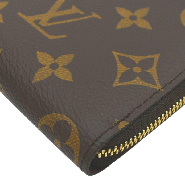 LOUIS VUITTON Monogram Canvas Zippy Coin Purse Brown