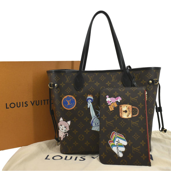 Louis Vuitton Neverfull Patches MM Monogram Tote Bag - Product