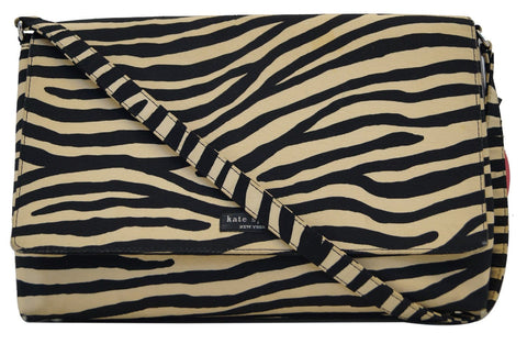 Kate Spade Zebra Print Canvas Shoulder Bag