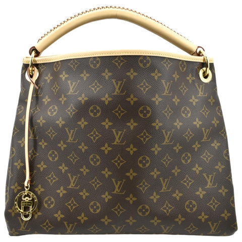 LOUIS VUITTON Artsy MM NM Monogram Canvas Hobo Bag Brown