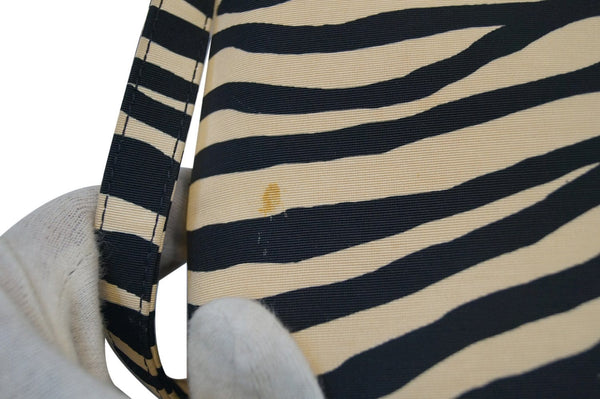 Kate Spade Zebra Print Canvas Shoulder Bag