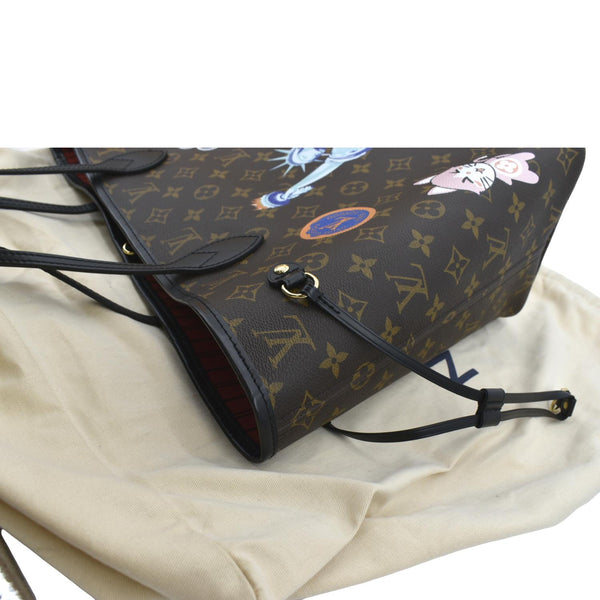 Louis Vuitton Neverfull Patches MM Monogram Tote Bag - Top Left