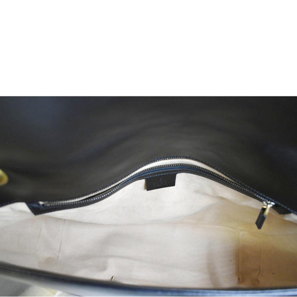GUCCI GG Marmont Large Matelasse Leather Shoulder Bag Black 498090