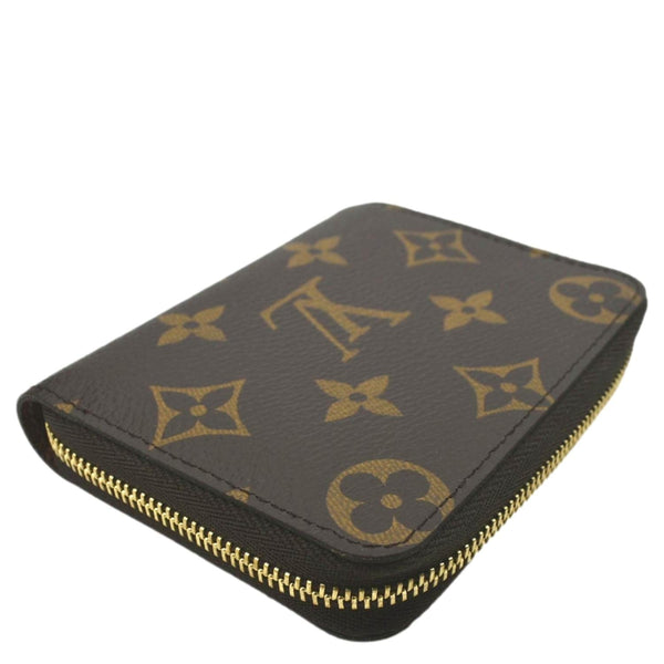 LOUIS VUITTON Monogram Canvas Zippy Coin Purse Brown