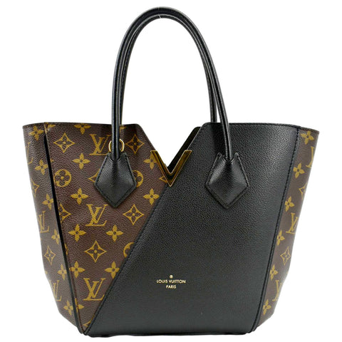 LOUIS VUITTON Kimono Monogram Canvas Leather Tote Bag Noir Black