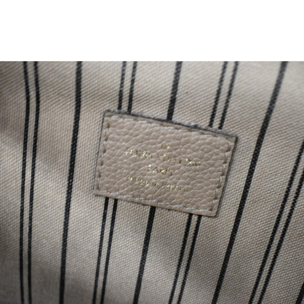 LOUIS VUITTON Metis Pochette Empreinte Leather Crossbody Bag Beige