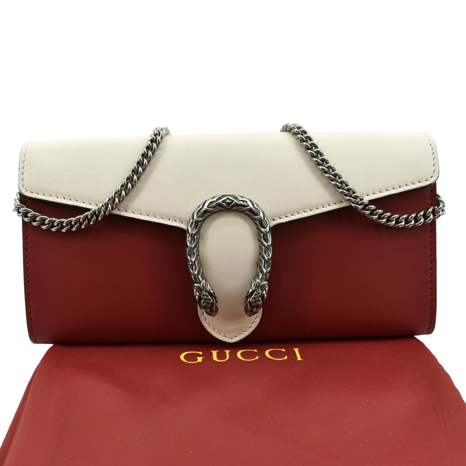Gucci Dionysus Leather Chain Clutch