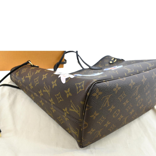 Louis Vuitton Neverfull Patches MM Monogram Tote Bag - Bottom Left