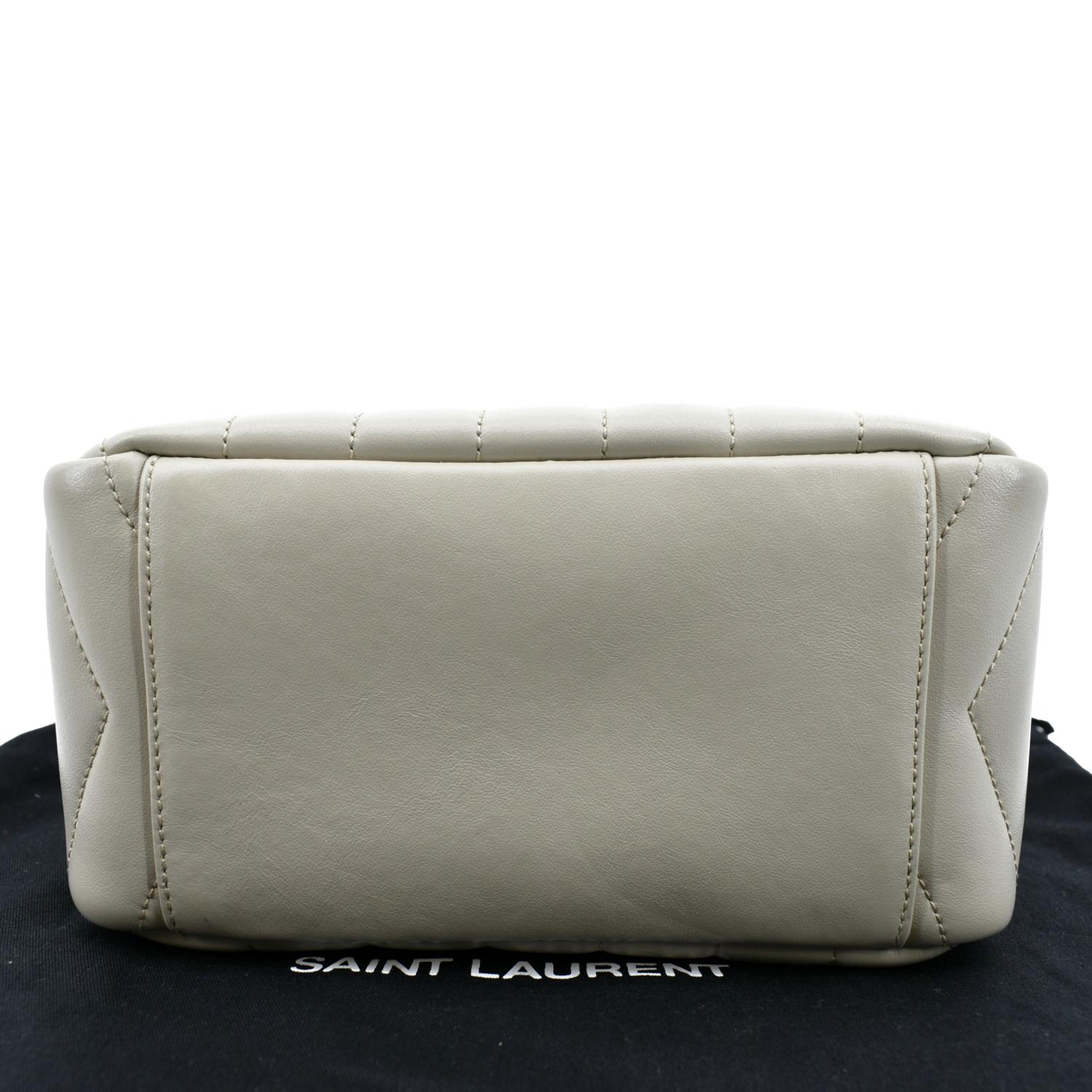 Saint Laurent Monogram Loulou Lou White Leather Cross Body Bag