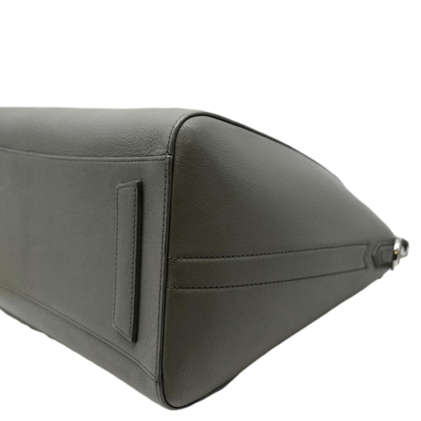 GIVENCHY Antigona Medium Calfskin Leather Shoulder Bag Gray