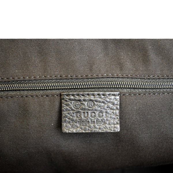 GUCCI Crystal GG Monogram Flap Coated Canvas Messenger Bag Beige 272350