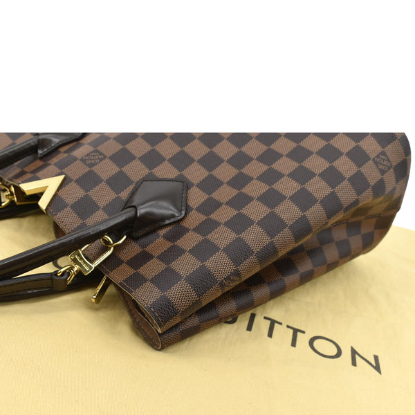 Louis Vuitton Kensington Damier Ebene Tote Bag Brown - Top Left